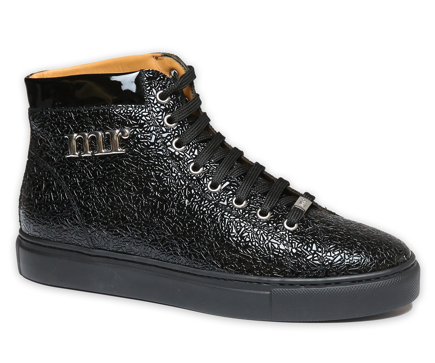 Geprägter Lackledersneaker