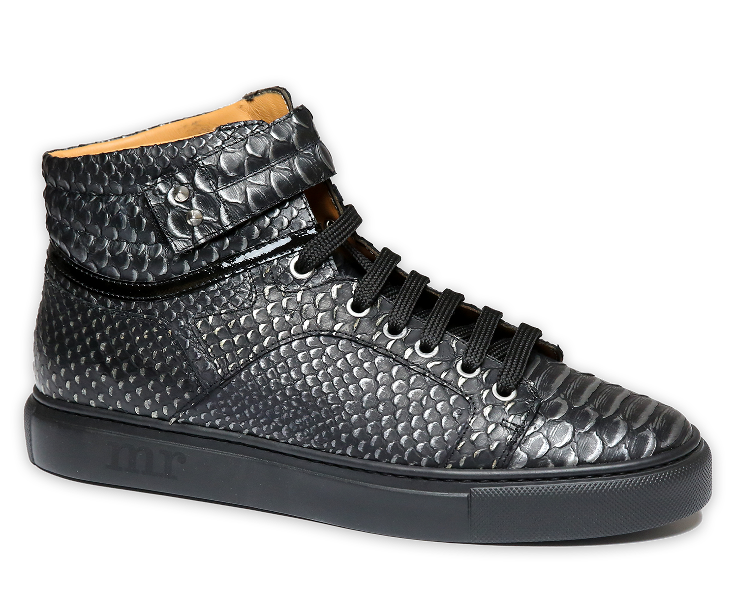 Hochgeschnittener Sneaker in Pythonprägung