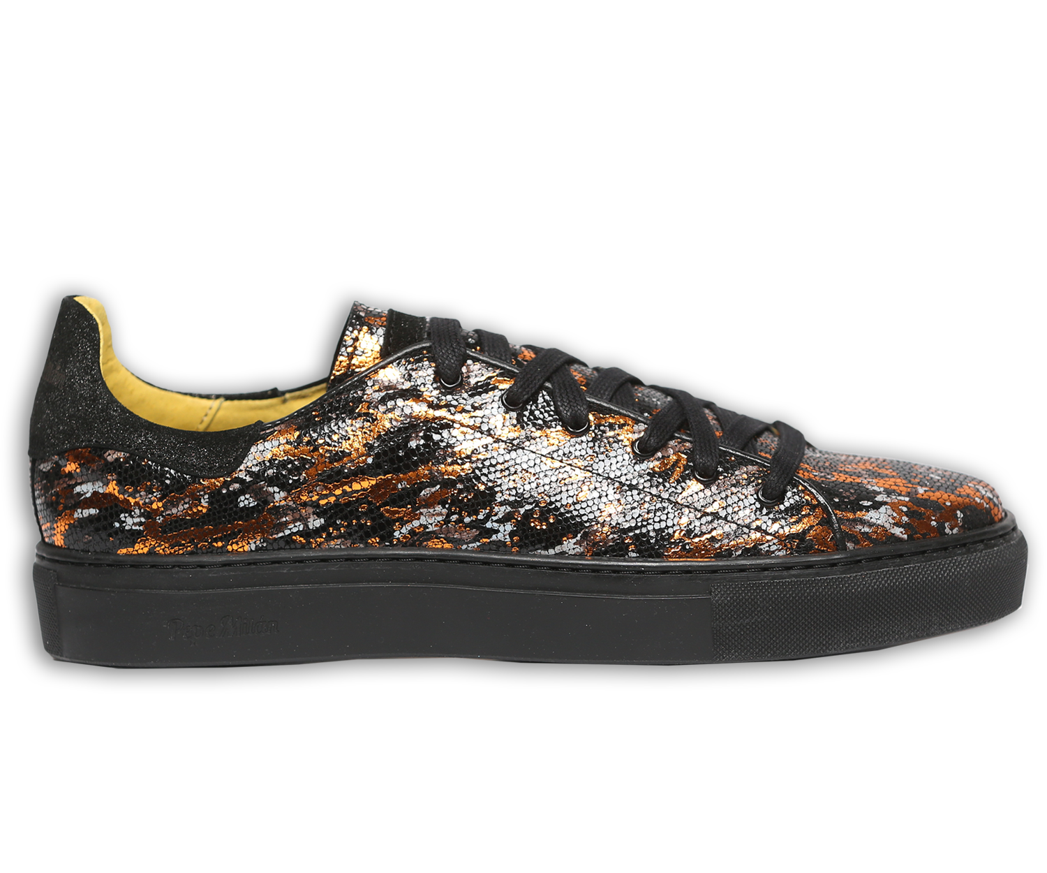 Sneaker in Schwarz/Bronze – Bild 3