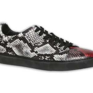 Ledersneaker in Pythonmuster