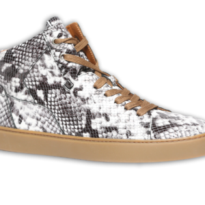 alt="Eleganter Herren Sneaker mit Pythonmuster"
