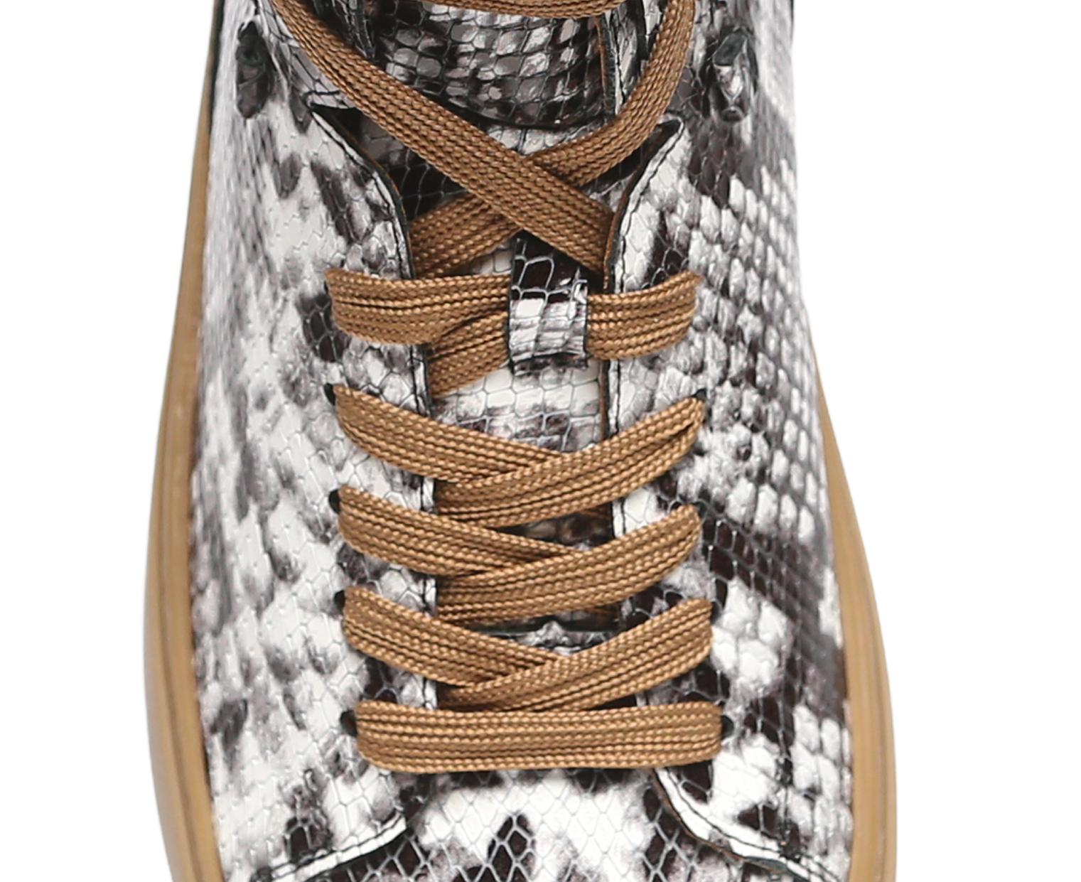 Knöchelhoher Sneaker mit Pythonmuster – Bild 3