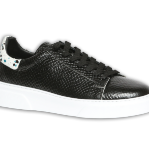 Eleganter schwarzer Ledersneaker