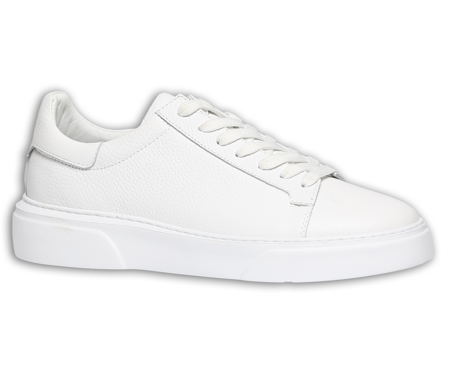 Eleganter weißer Ledersneaker