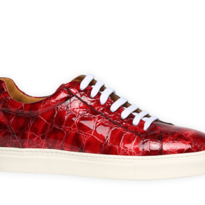 Roter Lackledersneaker
